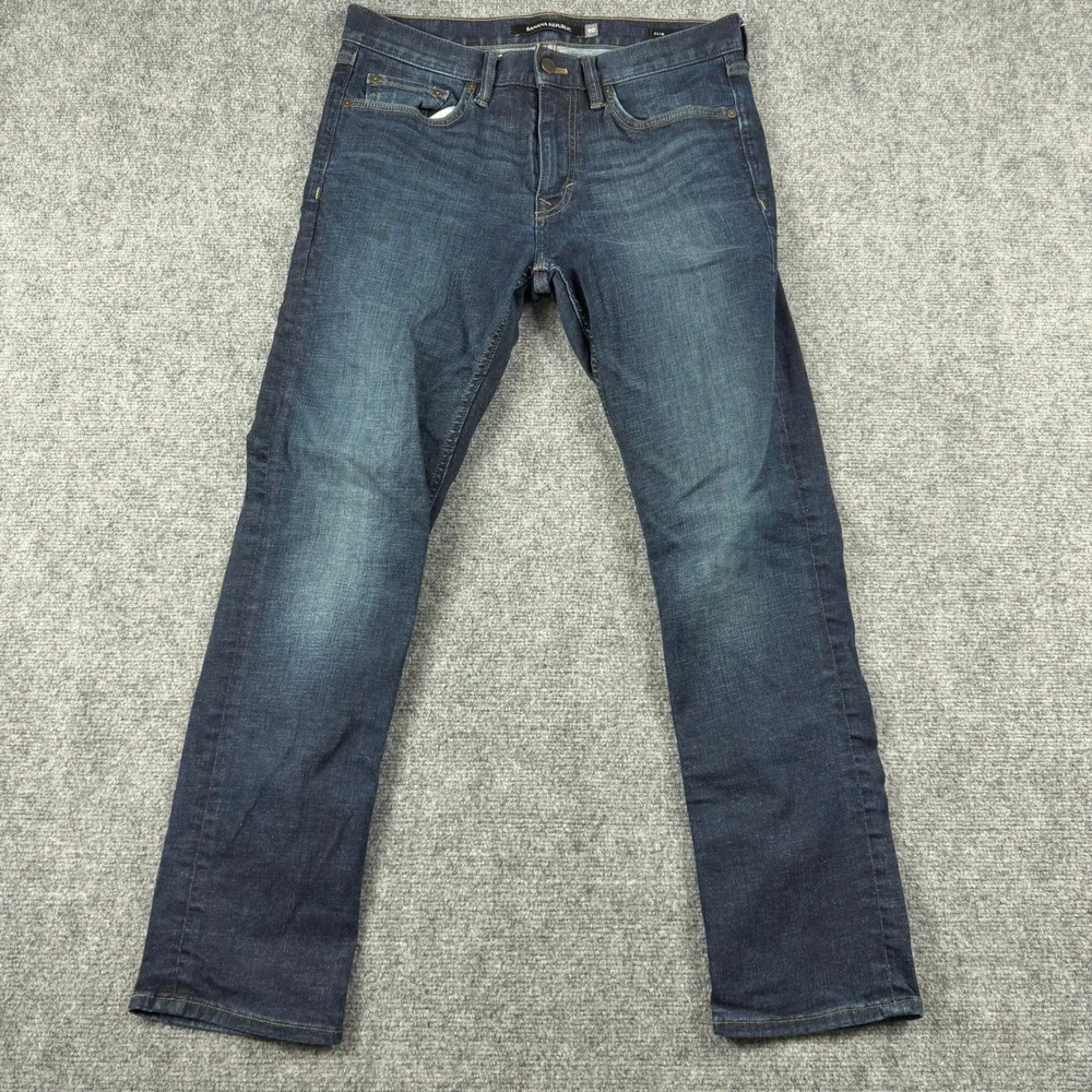 Banana Republic Slim Jeans Mens 31x30 Dark Wash Indigo Denim Casual Pants